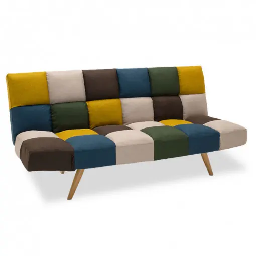 Canapea extensibila 3 locuri Freddo stofa multicolor 182x81x84 cm Livrare rapidă