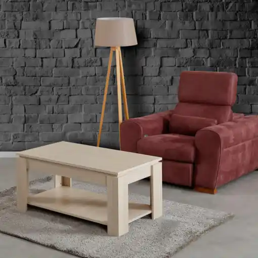 Masuta de Cafea Model May, 104x56x47 cm, Stejar deschis Retur ușor