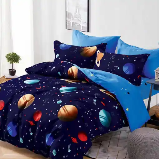 Lenjerie cu Elastic 180x200 Cosmos, 6 Piese (Finet) Bestseller