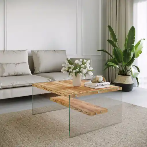 Reducere specială Masuta de Cafea Model Enzo, 75x75x40 cm, Pin