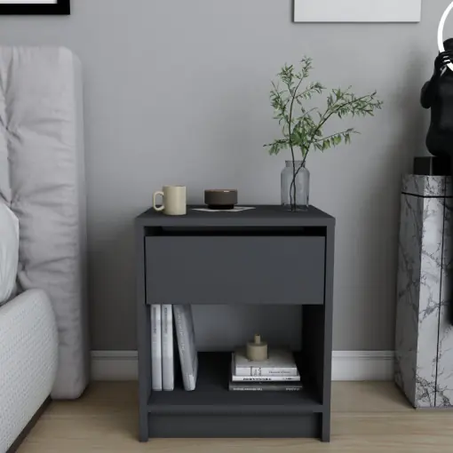 Noptiera Model Landry, Antracit, 44.6x35.9x52.8cm Nu rata