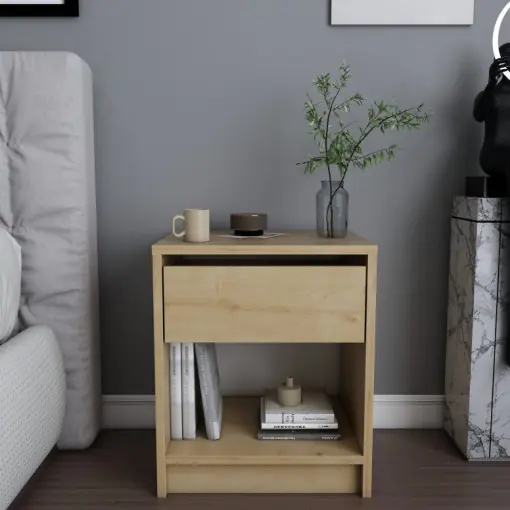 Noptiera Model Landry, Stejar, 44.6x35.9x52.8cm Reducere specială
