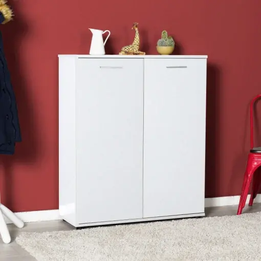 Ofertă limitată Dulap Pantofi Model Shelby, Alb