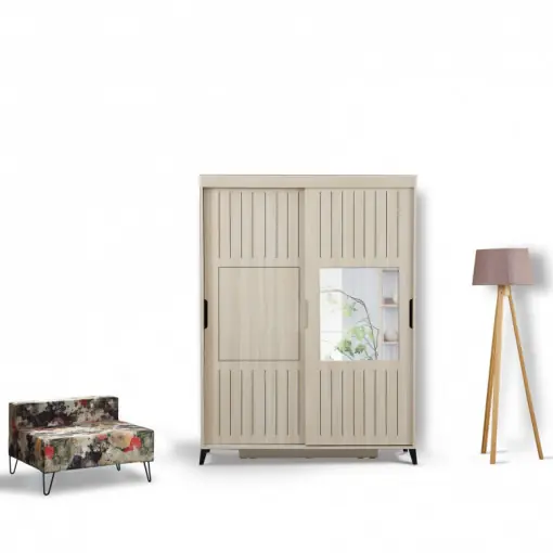 Bestseller Dulap haine Model Pacific, Bej, 140x60x216 cm