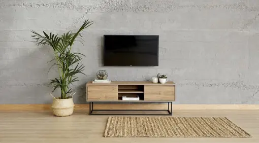 Livrare expres Comoda TV Salvador, Model Laxus, 140x50x40 cm, Nuc