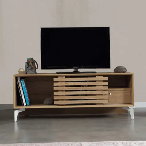 Comoda TV Salvador, Model Lulu, 100x50x41 cm, Nuc Lichidare de stoc
