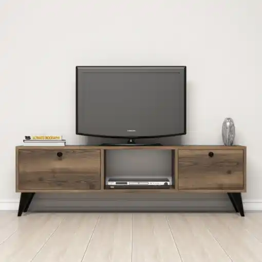 Comoda TV Salvador, Model Serenat, 138x42.6x29.5 cm, aaaa Reduceri