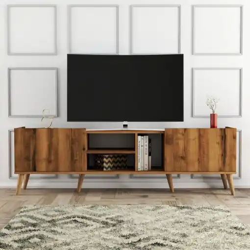 Comoda TV Salvador, Model Lotus, 180x52x34 cm, aaaa Preț promoțional