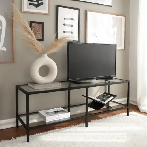 Reducere extra Comoda TV Salvador, Model Basic, 130x45x40 cm, Negru