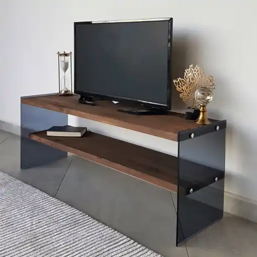 Ultima șansă Comoda TV Salvador, Model TV100, 120x45x35 cm, Nuc