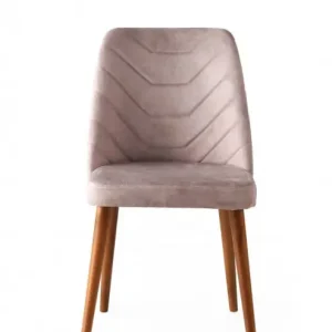Set 2 scaune Model Dallas, Roz prafuit, 50x49x90 cm Reducere extra