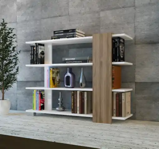 Biblioteca Salvador, Model Nur, Alb/Nuc Disponibil imediat