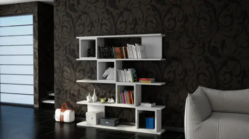 Biblioteca Salvador, Model Wind, Alb Livrare rapidă