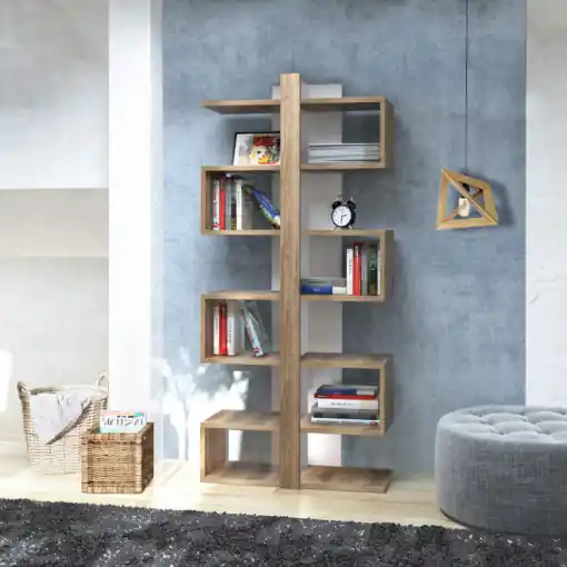 Biblioteca Model Ionis, Nuc, 78x29,5x170 cm Mai ieftin