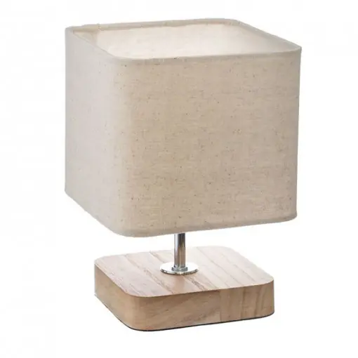 Veioza Sand, E14 lemn Metal, 15x15x21cm Reduceri