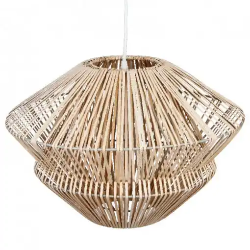 Cumpărături sigure Lustra cu o singura lumina PWL-1102 pakoworld E27 bej, 44x31 cm