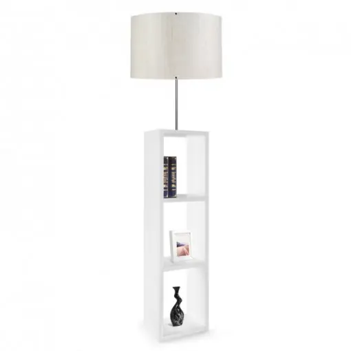 Lampadar PWL-1100, E27 alb-argintiu, 38x150 cm Reducere