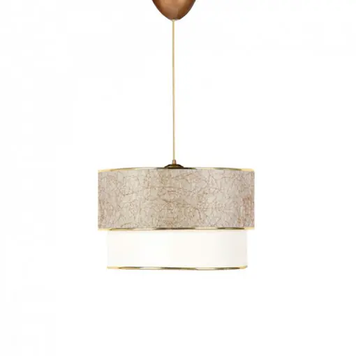 Lustra cu o singura lumina PWL-1089, E27 alb-auriu, 30x70 cm Retur ușor