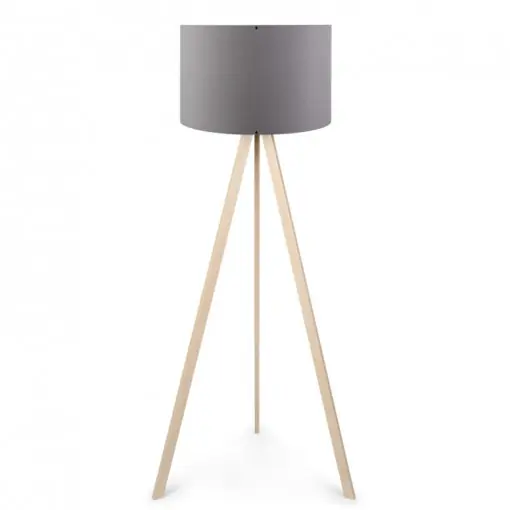Lampadar PWL-1060, E27 natural-gri, 38x140 cm Retur ușor