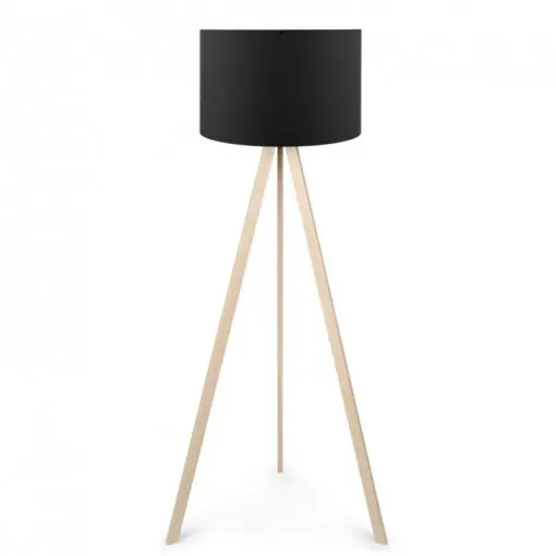 Lampadar PWL-1060, E27 natural-negru, 38x140 cm Ofertă