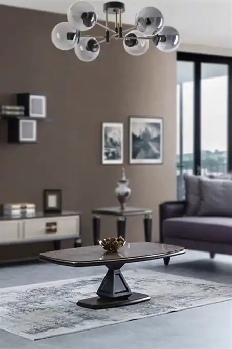 Ofertă specială Lustra Dolunay 6 Negru Fumuriu