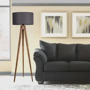 Lampadar Tripod Maro Gri Ofertă exclusivă