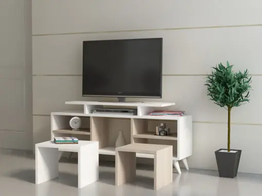 Discount Comoda TV Kutay - Alb, Cordoba