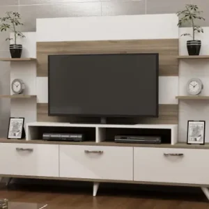 Comandă acum Comoda TV Diana - Alb, Walnut