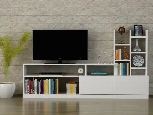 Comoda TV Dolunay - Alb Comandă acum