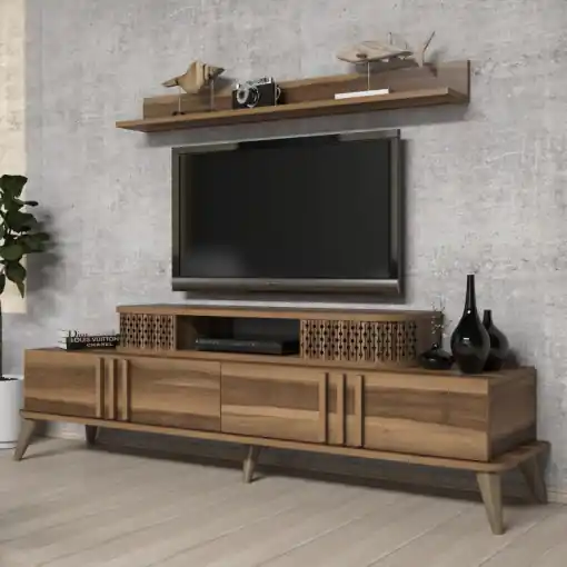 Retur ușor Comoda TV Eylül - Walnut