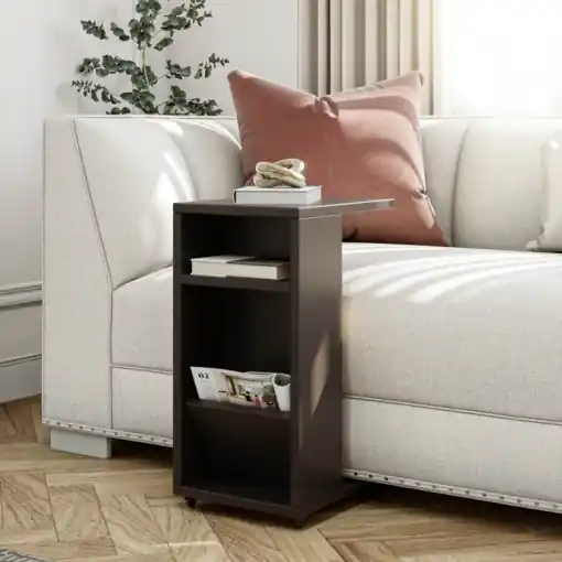 Lichidare de stoc Masuta Auxiliara Model Ellis, 30x40x63 cm, Antracit