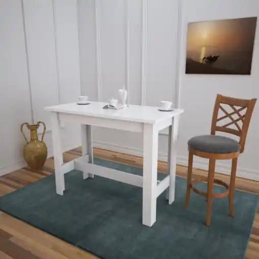 Premium Masa Model Nova, 120x60x93 cm, Alb lucios