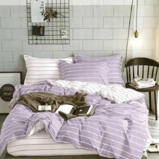 Lenjerie Fine Stripes (Bumbac Satinat) Reducere de preț