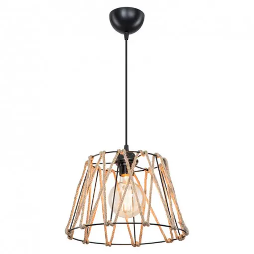 Reducere de preț Lustra, Pako Word, PWL-1160, E27, Negru, 30 x 54 cm