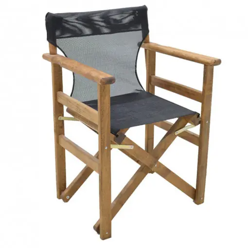Scaun de gradina, Pako Word, Retto, Nuc, Negru Reducere extra