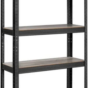 Ofertă specială Raft cu 5 Polițe Model Xzavier, Negru, 30x75x150 cm