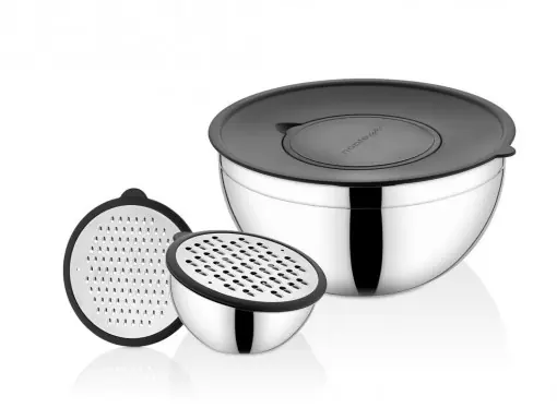 Set 6 cutii de depozitare alimente N18100, Argintiu Disponibil imediat