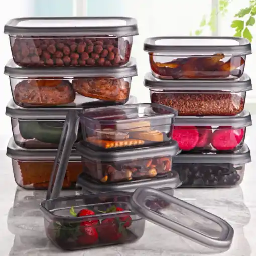 Set 12 cutii de depozitare alimente Lot-12, Multicolor Doar azi