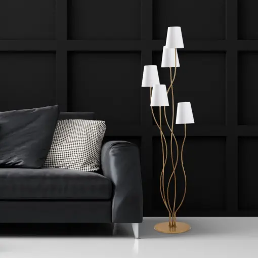 Lampadar Bonibon - 13240 Alb/Auriu Ofertă specială