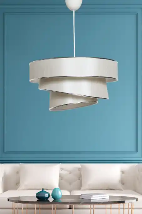 Livrare rapidă Lustra Couper - Beige, Silver Bej/Argintiu