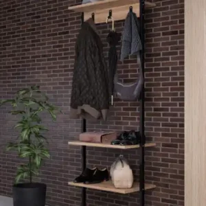 Dulap pentru hol Model P6-, Negru, 54x26x180 cm Bestseller