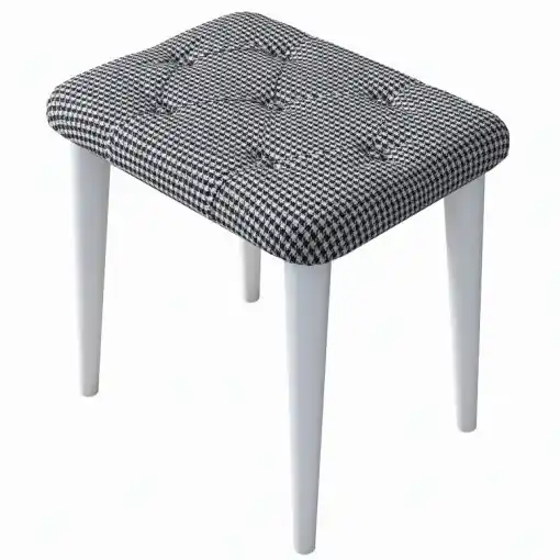 Expediere rapidă Pouffe BM101, Negru- Alb