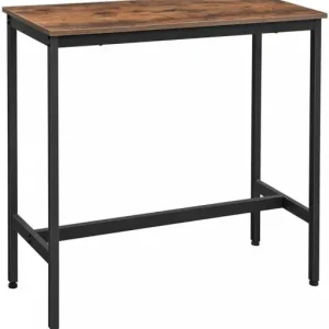 Comandă acum Masa Model Murphy, 100x40x90 cm, Maro Rustic/Negru