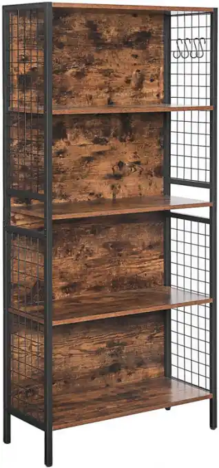 Biblioteca Vasagle, Model Kai, Maro Rustic/Negru Disponibil imediat
