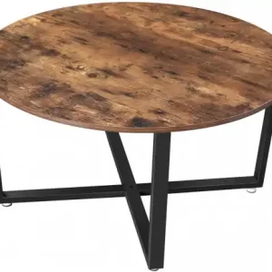 Masuta de Cafea Model Grace, 88x88x47 cm, Vintage / Maro Închis Discount