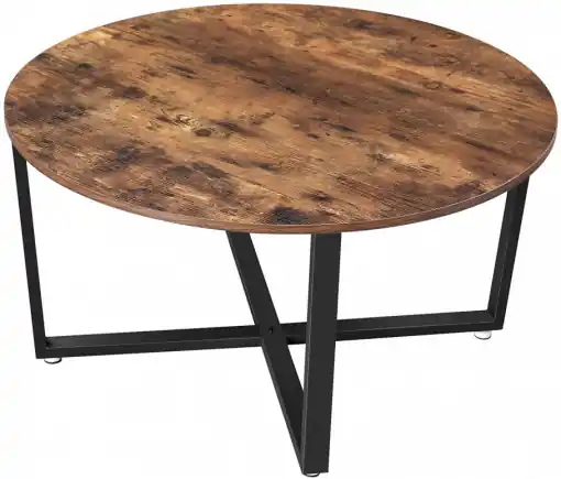 Masuta de Cafea Model Grace, 88x88x47 cm, Vintage / Maro Închis Discount