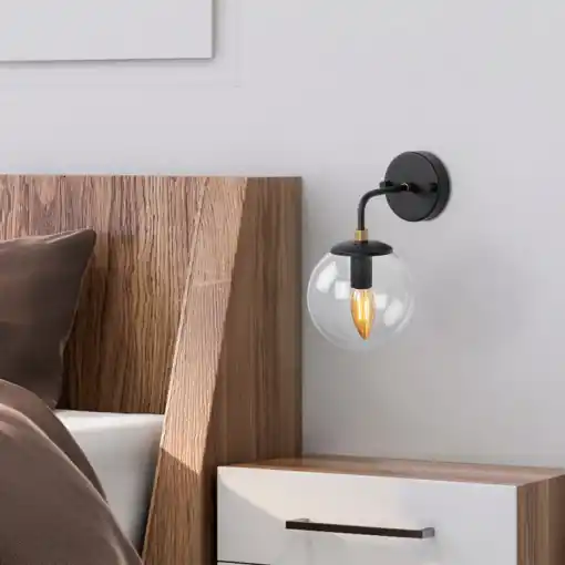 Retur gratuit Aplica Horn - 12218 Negru/Auriu