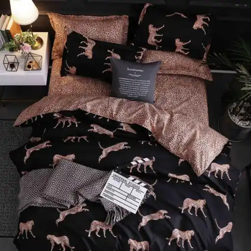 Preț promoțional Lenjerie Feline Jungle (Bumbac Satinat)