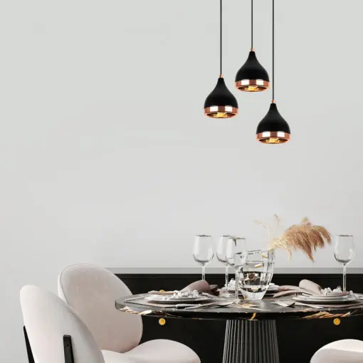 Ofertă Lustra Yildo - 7036 Negru/Aramiu