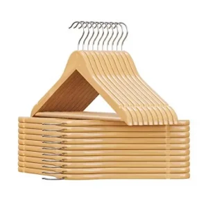 Set 20 umerase din lemn, Songmics, CRW001-20, Natural Expediere rapidă